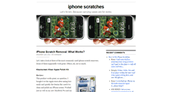 Desktop Screenshot of iphonescratches.com